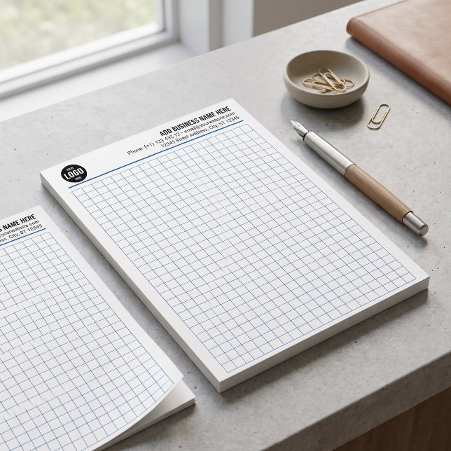 Professional Engineering Grid Custom Company Logo  Notepad (Professional Engineering Grid Custom Company Logo Graph Paper)