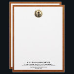 Professional Estate Planner Letterhead Gold Logo<br><div class="desc">Make a lasting impression with this Professional Estate Planner Letterhead featuring a stunning gold logo. Specifically designed with estate planners in mind, this letterhead exudes professionalism and elegance, enhancing your brand image. The sleek design and premium-quality paper create a sophisticated backdrop for your correspondence. Personalize the letterhead by adding your...</div>