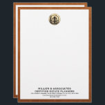 Professional Estate Planner Letterhead Gold Logo<br><div class="desc">Make a lasting impression with this Professional Estate Planner Letterhead featuring a stunning gold logo. Specifically designed with estate planners in mind, this letterhead exudes professionalism and elegance, enhancing your brand image. The sleek design and premium-quality paper create a sophisticated backdrop for your correspondence. Personalize the letterhead by adding your...</div>