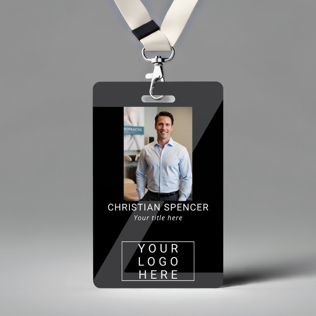 Professional Event ID Lanyard name QR code photo Badge (Creator Uploaded)