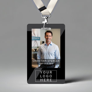 Professional Event ID Lanyard name QR code photo Badge