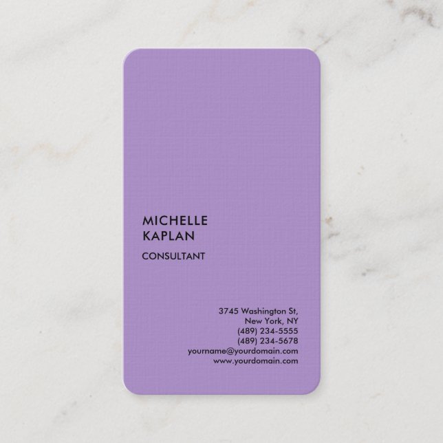 Professional Exclusive Special Unique Business Card (Front)