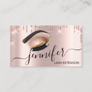 Professional Eyelash Drips pMakeup Artist Brows Business Card