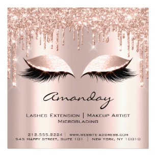 Professional Eyelash Extension Micorblading Rose Photo Print