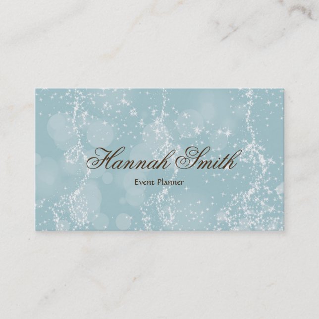 Professional faux glamourous modern elegant plain  business card (Front)