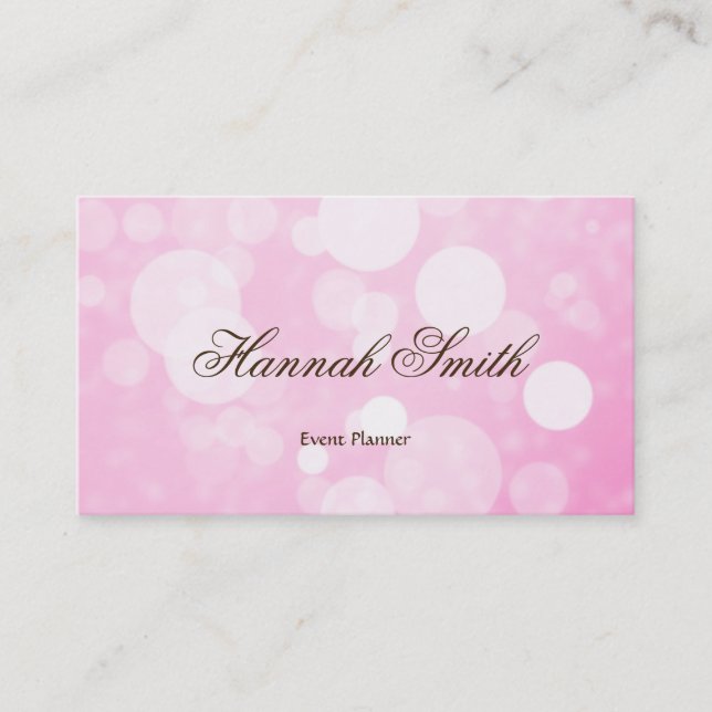 Professional faux glamourous modern elegant plain  business card (Front)
