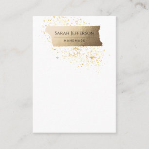 Professional Faux Gold Minimalist Earring Card