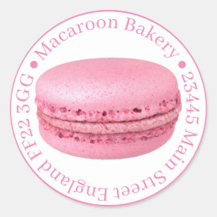 Professional Favour Bag Stickers - Macaroon Pink