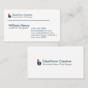 Professional First Impression Modern Corporate Business Card
