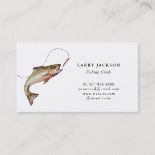 Professional Fishing Guide Business Card