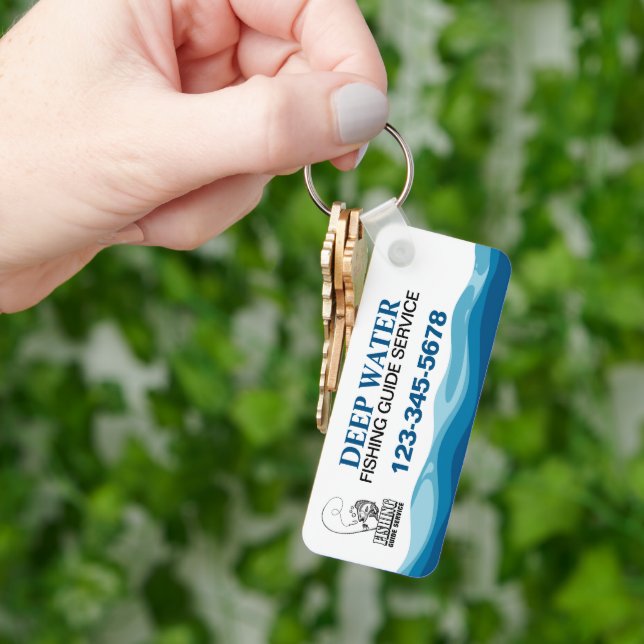 Professional Fishing Guide Service Keychain (Hand)