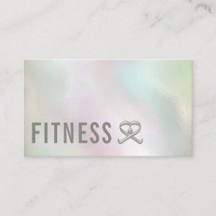 Professional fitness  personal trainer logo business card