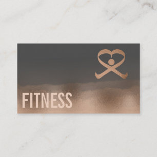 Professional fitness  personal trainer logo business card