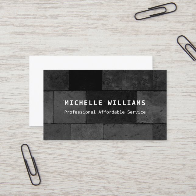 Professional Flooring and Tiler Business Card (Front/Back In Situ)