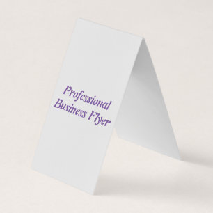 Professional Folded Business Card