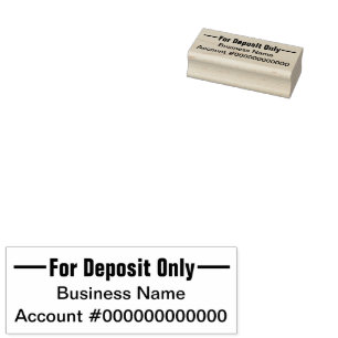 Professional For Deposit Only Rubber Stamp