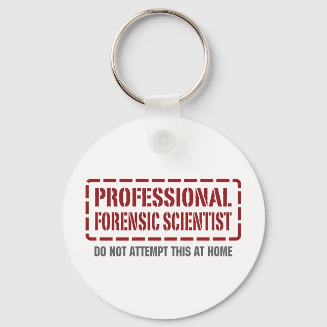 Professional Forensic Scientist Keychain (Front)