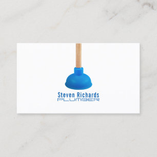Professional funny plunger detail image cover business card