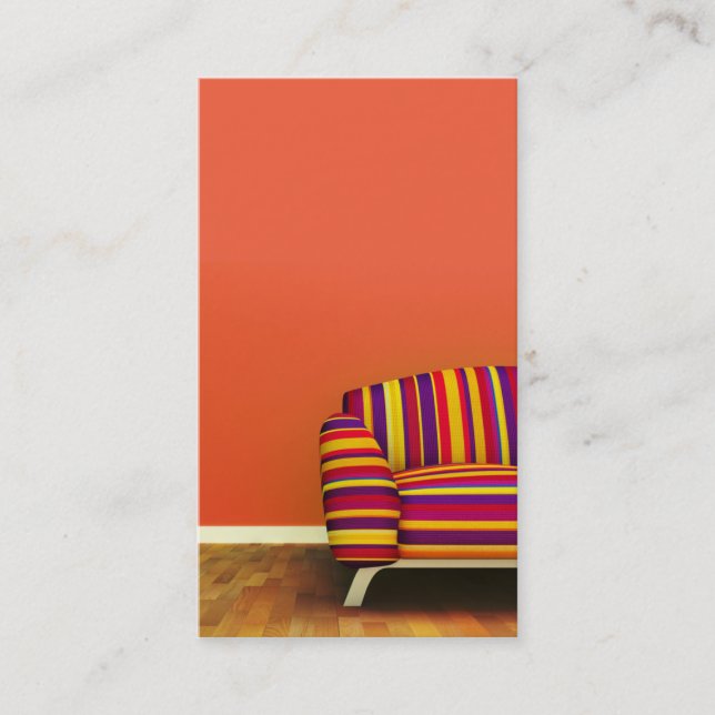 professional furniture home business card template (Front)