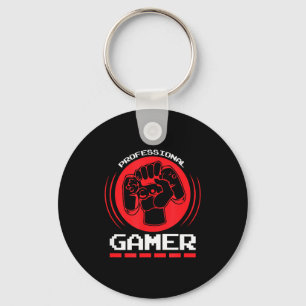 Professional Gamer Funny Gaming Quotes Gift For Pl Keychain
