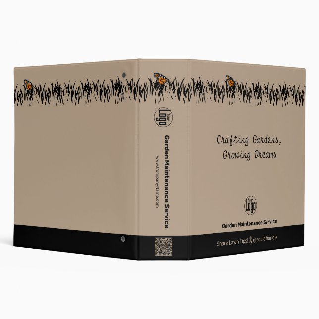 Professional Garden Maintenance Service  Binder (Background)