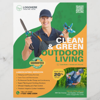 Professional Garden Services, Landscaping Flyer