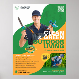 Professional Garden Services, Landscaping Poster
