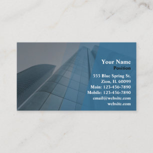 Professional Generic Glass Building Business Card