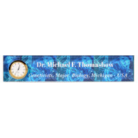Professional Geneticist Name Display with Blue
