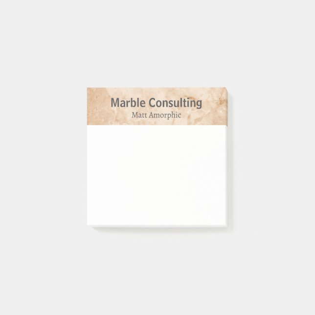 Professional Geologic Consulting Marble Post-it Notes (Front)