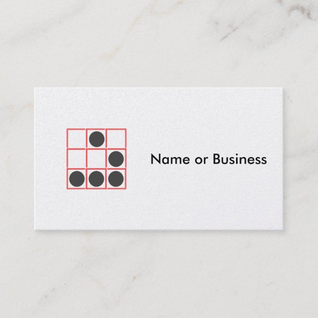professional geometric Patterns Business Card (Front)