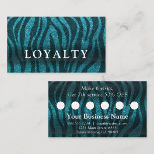 Professional Glitter Trendy Modern Elegant Salon   Appointment Card