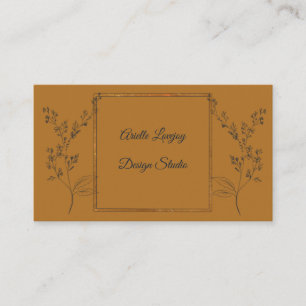 Professional Gold and Navy Business Card