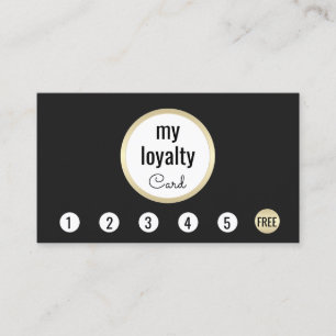Professional Gold  Black Customer Loyalty 6 Punch