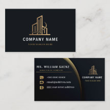 Professional Gold Real Estate Agent Logo