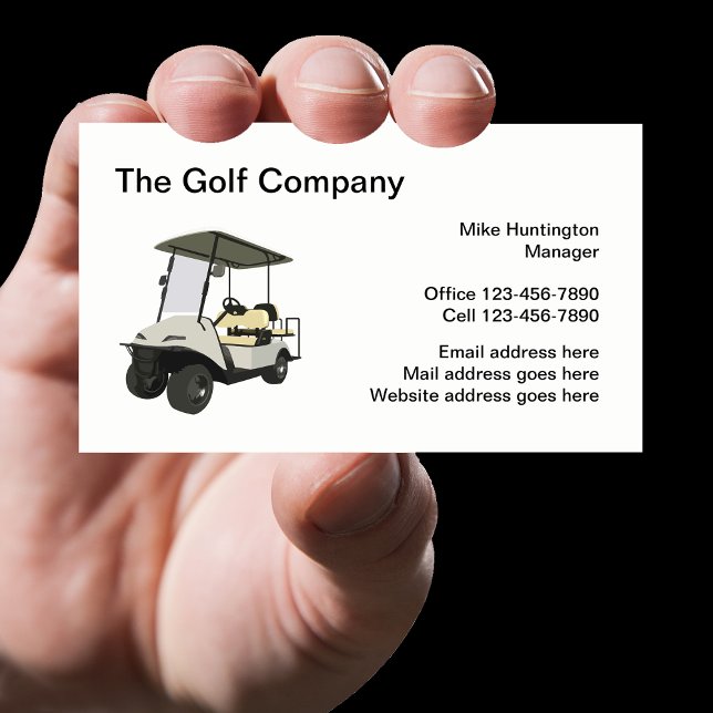 Professional Golf Cart Theme Business Cards (Creator Uploaded)