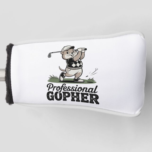 Professional Gopher - Golf Club Cover (Front)
