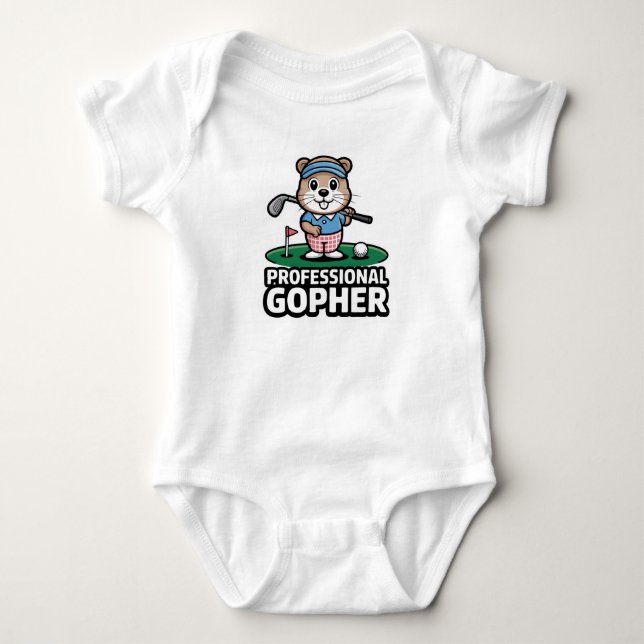 Professional Gopher Jr Baby Bodysuit (Front)