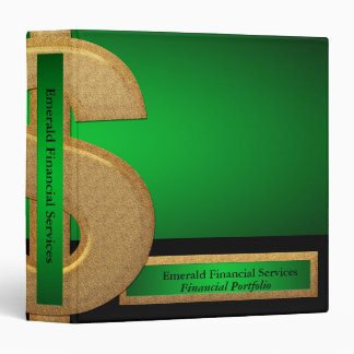 Professional Green| Gold Dollar Financial Services Binder