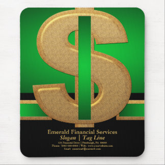 Professional Green| Gold Dollar Financial Services Mouse Pad