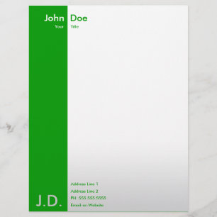 professional greens letterhead