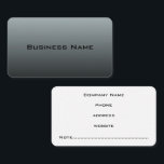 Professional Grey Business Card<br><div class="desc">A grey colour scheme decorates this professional business card. Customize this modern business card to suit your needs. Change the text, font size, etc... Add or delete text. The design is from original art. Use this professional business card for an attorney, dentist, technology, software, contractor, construction, barber, cosmetologist, appointments, hair...</div>