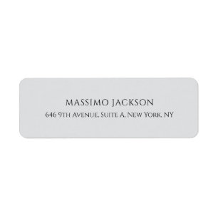 Professional grey elegant modern minimalist name