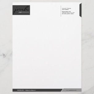 Professional Grey Template Letterhead