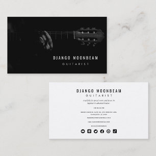 Professional Guitarist and Guitar Music Teacher Business Card