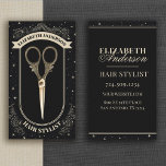 Professional Hair Stylist Beauty Salon Business Card<br><div class="desc">An professional hair stylist business card featuring a pair of scissors on the front and your business information on the back. Designed for you by Blackberry Boulevard.</div>