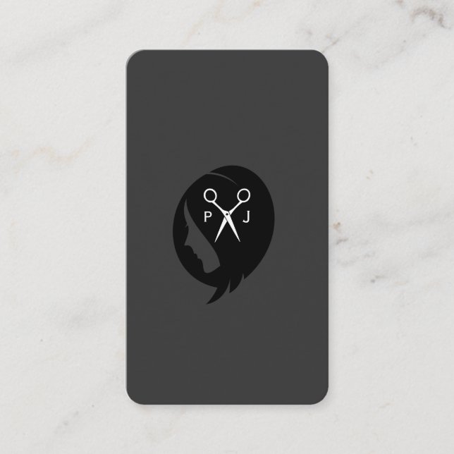 Professional Hair Stylist Business Card (Front)