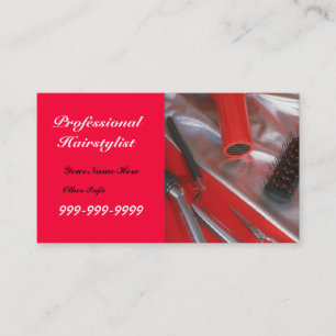 Professional Hairstylist customizable bus.card Business Card