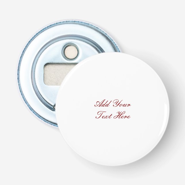 Professional handwriting add text modern bottle opener (Front)
