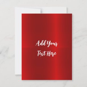 Professional handwriting add text modern red postcard